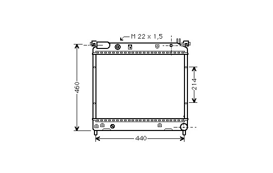 Radiator, engine cooling 52002025 International Radiators