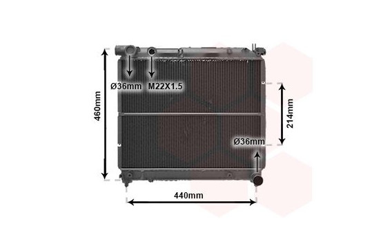 Radiator, engine cooling 52002025 International Radiators, Image 2