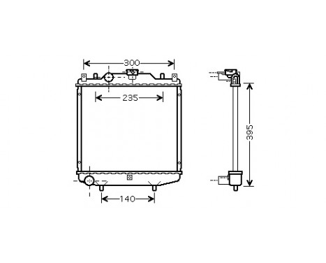 Radiator, engine cooling 52002028 International Radiators, Image 2