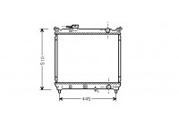 Radiator, engine cooling 52002033 International Radiators