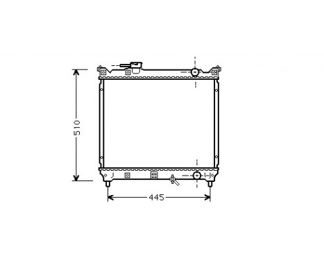 Radiator, engine cooling 52002033 International Radiators