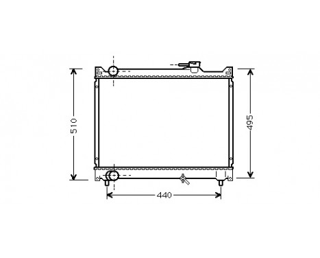 Radiator, engine cooling 52002046 International Radiators