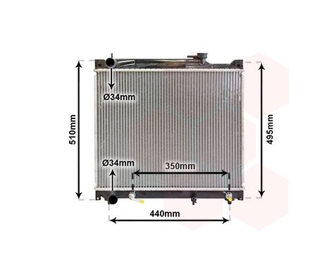 Radiator, engine cooling 52002047 International Radiators, Image 2