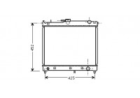 Radiator, engine cooling 52002055 International Radiators