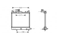 Radiator, engine cooling 52002057 International Radiators