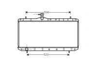 Radiator, engine cooling 52002062 International Radiators