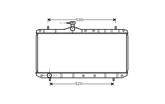 Radiator, engine cooling 52002062 International Radiators