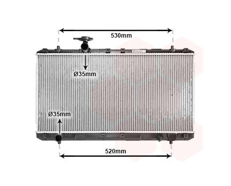 Radiator, engine cooling 52002062 International Radiators, Image 2