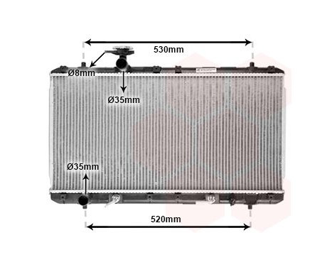 Radiator, engine cooling 52002063 International Radiators, Image 2