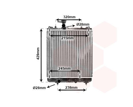 Radiator, engine cooling 52002064 International Radiators, Image 2