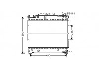 Radiator, engine cooling 52002070 International Radiators