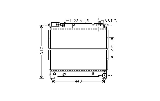 Radiator, engine cooling 52002070 International Radiators