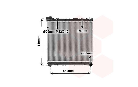 Radiator, engine cooling 52002070 International Radiators, Image 2