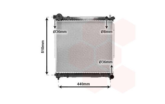 Radiator, engine cooling 52002074 International Radiators, Image 2