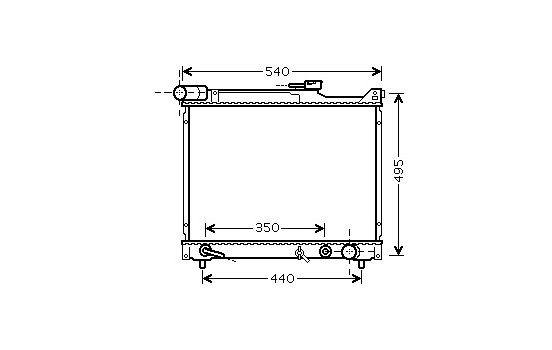 Radiator, engine cooling 52002077 International Radiators