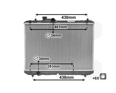 Radiator, engine cooling 52002083 International Radiators, Image 2