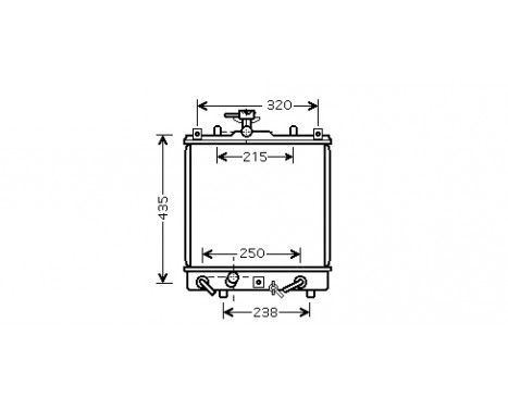 Radiator, engine cooling 52002095 International Radiators