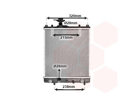 Radiator, engine cooling 52002095 International Radiators, Image 2