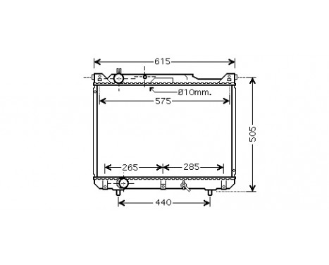 Radiator, engine cooling 52002099 International Radiators