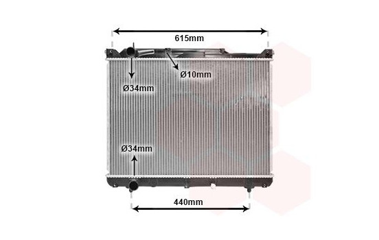 Radiator, engine cooling 52002099 International Radiators, Image 2