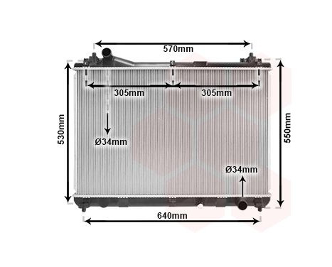 Radiator, engine cooling 52002103 International Radiators, Image 2