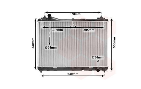 Radiator, engine cooling 52002103 International Radiators, Image 2