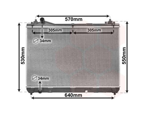 Radiator, engine cooling 52002104 International Radiators, Image 2