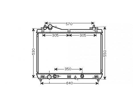 Radiator, engine cooling 52002105 International Radiators