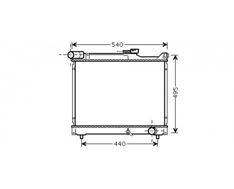 Radiator, engine cooling 52002106 International Radiators