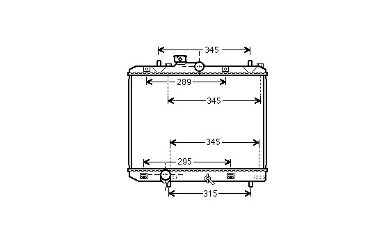 Radiator, engine cooling 52002111 International Radiators