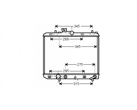 Radiator, engine cooling 52002112 International Radiators