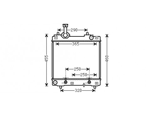 Radiator, engine cooling 52002114 International Radiators