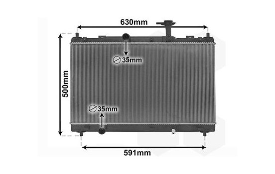 Radiator, engine cooling 52012702 International Radiators