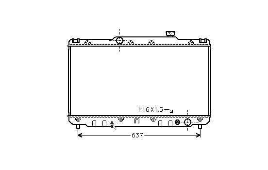 Radiator, engine cooling 53002014 International Radiators