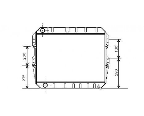Radiator, engine cooling 53002134 International Radiators