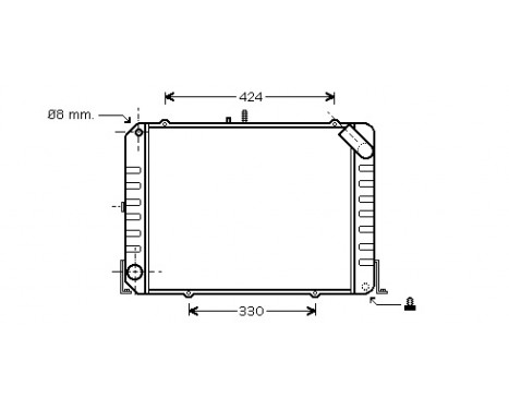 Radiator, engine cooling 53002139 International Radiators