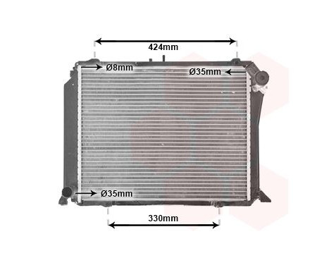 Radiator, engine cooling 53002139 International Radiators, Image 2