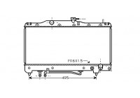 Radiator, engine cooling 53002201 International Radiators Plus