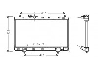 Radiator, engine cooling 53002241 International Radiators
