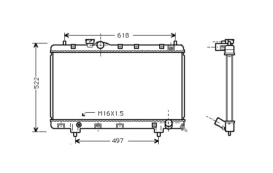 Radiator, engine cooling 53002241 International Radiators