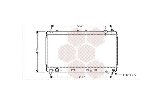 Radiator, engine cooling 53002247 International Radiators, Image 2