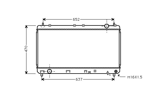 Radiator, engine cooling 53002247 International Radiators
