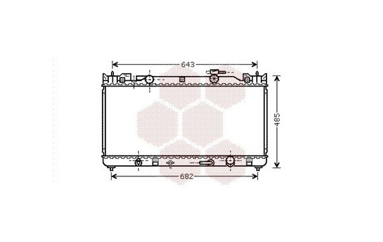 Radiator, engine cooling 53002282 International Radiators, Image 2