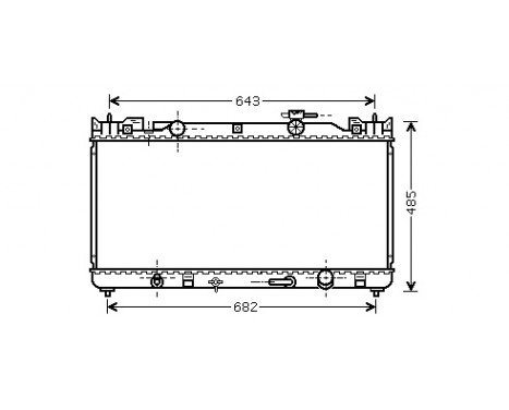 Radiator, engine cooling 53002282 International Radiators
