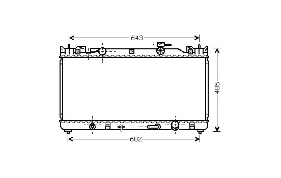Radiator, engine cooling 53002282 International Radiators