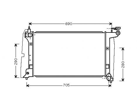 Radiator, engine cooling 53002289 International Radiators