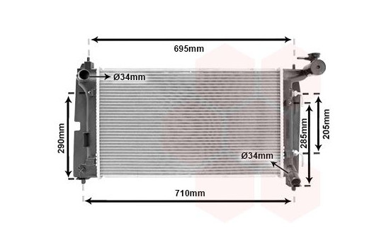 Radiator, engine cooling 53002290 International Radiators, Image 2