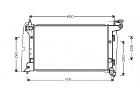 Radiator, engine cooling 53002290 International Radiators