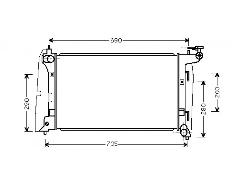 Radiator, engine cooling 53002290 International Radiators