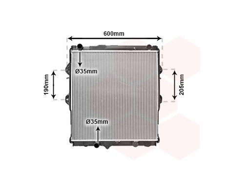 Radiator, engine cooling 53002292 International Radiators, Image 2